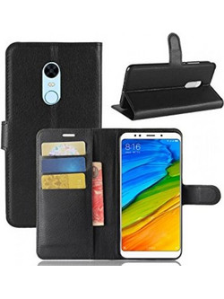Θήκη Book Style με Βάση Στήριξης για Xiaomi Redmi 5 Plus Μαύρο