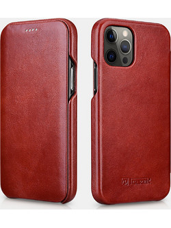 iCarer Vintage Series Curved Edge Θήκη iPhone 12 / 12 Pro Red RIX1201-RD