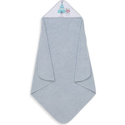 Interbaby Tipi Oso Βρεφικό Μπουρνούζι Κάπα Γκρι 100x100cm