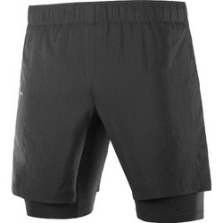 Salomon Trail Twinskin Αθλητική Ανδρική Βερμούδα Running Ανθρακί L32895100
