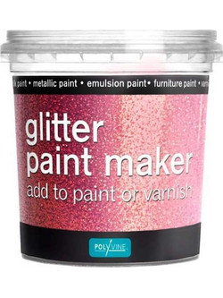 Polyvine Glitter Paint Maker Pink 75gr