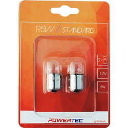 M-tech R5W Powertec Standard Αλογόνου 12V 5W 2τμχ