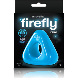 NS Novelties Firefly Rise Cock Ring Ελαστικό Δαχτυλίδι Πέους Σιλικόνης 3cm Μπλε