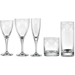 SP Tableware Σετ Ποτήρια Κρύσταλλο Romance 30τμχ