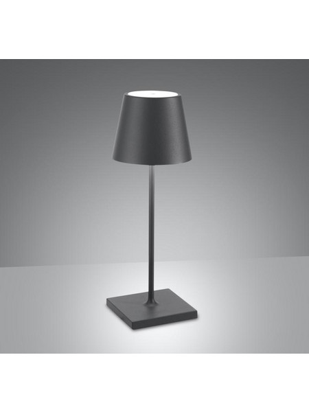 Zafferano LD0320N3 Πορτατίφ LED με Μπαταρία Μαύρο Φ11xΥ30cm