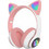 Cat STN-28 Ενσύρματα & Ασύρματα Bluetooth Ακουστικά On Ear Ροζ Λευκά
