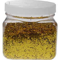Χρυσόσκονη σε νιφάδες 1χιλ. χρυσή 200gr