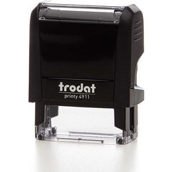 Trodat printy σφραγίδα μαύρη 4911 με μπλε μελάνι, 38x14χιλ. Δυνατότητα εκτύπωσης