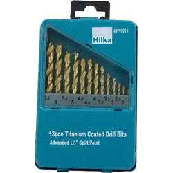 ΚΑΣΕΤΙΝA ΤΡΥΠΑΝΙΩΝ ΤΙΤΑΝΙΟΥ HSS SET 13 τμχ HILKA