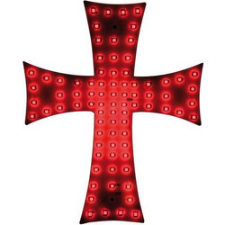 ΣΤΑΥΡΟΣ 24V ΜΕ 81 LED ΚΟΚΚΙΝΟ ΜΕ ΦΙΣ ΑΝΑΠΤΗΡΑ ΚΑΙ ΚΑΛΩΔΙΟ 200cm 200x250mm