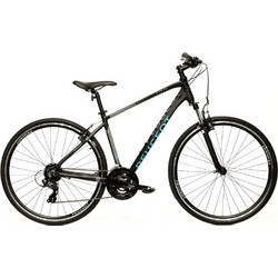 Peugeot T17-FS Ποδήλατο Trekking 28" Αλουμινίου με 24 Ταχύτητες Μαύρο