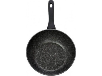 Cryspo Trio Petra Wok Αλουμινίου Αντικολλητικό Επίστρωση Πέτρας 28cm