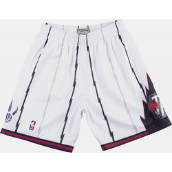 Mitchell & Ness NBA Toronto Raptors Αθλητική Ανδρική Βερμούδα Λευκή SMSHCP18154-TRAWHIT