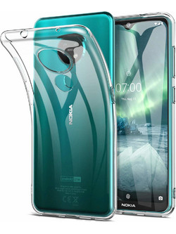 Back Θήκη Σιλικόνης Για Nokia 7.2/6.2- Διάφανο