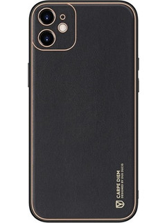 Dux Ducis Yolo Series Δερμάτινη θήκη για iPhone 12 Mini (Μαύρο)