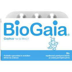BioGaia Gastrus Προβιοτικά & Πρεβιοτικά 30 Μασώμενα Δισκία