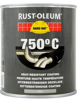 Rust-Oleum Heat Resistant Coating Χρώμα Θερμοκρασίας 1015 Ασημί 0.75lt