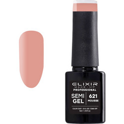 Elixir Semigel 621 Mousse Ημιμόνιμο Βερνίκι Νυχιών 5ml