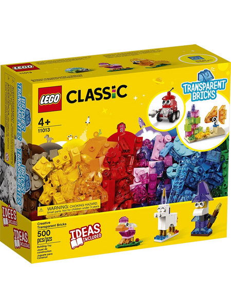Lego Classic Δημιουργικά Διαφανή Τουβλάκια για 4+ Ετών 11013