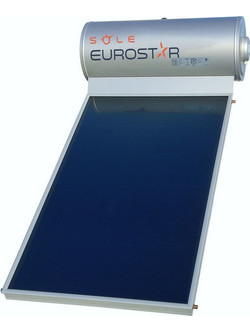 Sole Eurostar Ηλιακός Θερμοσίφωνας 120lt 2m² Glass Τριπλής Ενέργειας