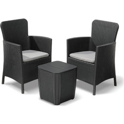 Keter Miami Σετ Σαλόνι Κήπου Rattan 3τμχ 2610000