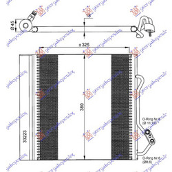 Ψυγειο A/C -02 (32.5x38.3x2.0) Smart Fortwo 98-07 - 019206400