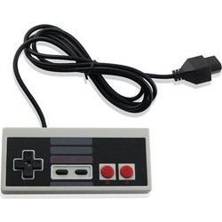 Retro NES Wired Controller Black Grey