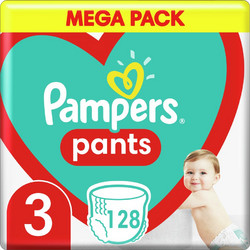 Pampers Pants Πάνες Βρακάκι No3 6-11kg 128τμχ