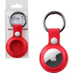 Volte-Tel Leather AirTag Red