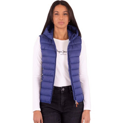 Save The Duck Cecilia Αμάνικο Γυναικείο Μπουφάν Puffer Κοντό Μπλε D80380WGIGA13-90024