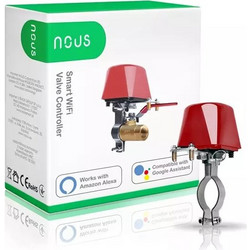 NOUS WiFi Tuya Smart motorized valve closer, Compatibility with Alexa, Google Assistant (L3)