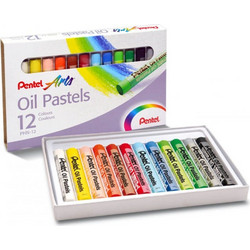 Λαδοπαστέλ Oil-pastel Pentel 12 Χρωμάτων PHN-12-U