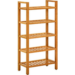 vidaXL Παπουτσοθήκη Ξύλινη Καφέ Μ50xΠ27xΥ100cm 331747