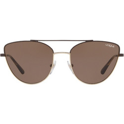 Vogue VO4130S 848/73 Γυναικεία Γυαλιά Ηλίου Πεταλούδα Μεταλλικά Χρυσά με Μαύρο Polarized Φακό