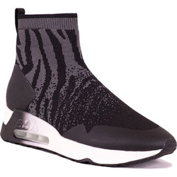 ASH Lady Γυναικεία Sneakers Μποτάκια με Κάλτσα Μαύρα Γκρι 135666-ARK