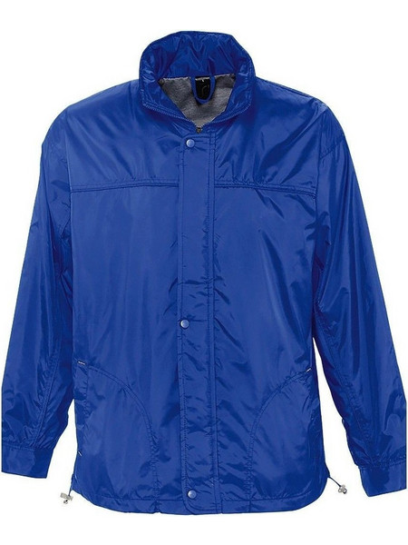 SOL'S Mistral 46000 Unisex Αντιανεμικό Αδιάβροχο Τζάκετ με Επένδυση Ζέρσεϊ ROYAL BLUE-241