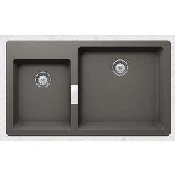 Schock Cristadur Mono Ένθετος Νεροχύτης Γρανίτη Ματ Silverstone 86x50cm 15290-1442