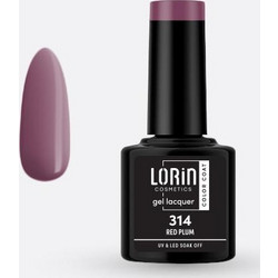 Lorin Gel Lacquer 314 Red Plum Ημιμόνιμο Βερνίκι Νυχιών 8ml