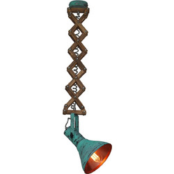 Home Lighting Up-Down Mini Κρεμαστό Φωτιστικό Οροφής Μονόφωτο E27 Πράσινο 77-3102