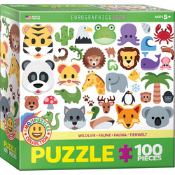 Παιδικό Puzzle Eurographics Emojipuzzle Wildlife Annimals 100 Κομμάτια
