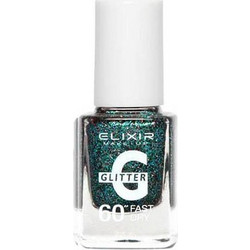 Elixir Fast Dry 390 Glitter Βερνίκι Νυχιών Μακράς Διαρκείας Quick Dry 13ml