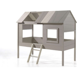 Charlotte Housebed Παιδικό Κρεβάτι Υπερυψωμένο Σπιτάκι Μονό για Στρώμα 90x200cm CHHS9014