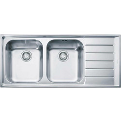 Franke Neptune NEX 621 Ένθετος Νεροχύτης Inox Σατινέ Δεξιος 116x51cm
