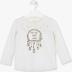 Losan Παιδικό T-Shirt Μακρυμάνικο Λευκό 926-1205ΑΑ