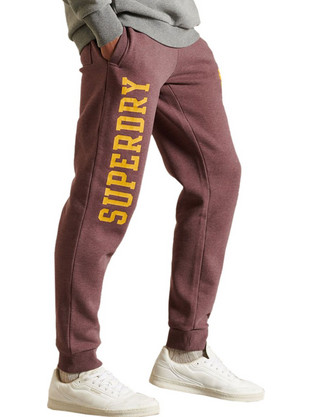Superdry Track & Field Ανδρικό Παντελόνι Φόρμας με Λάστιχο Λιλά M7010674A-5PY
