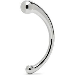 The Curvy Stainless Steel Double Ended G-Spot Dildo