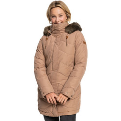 Roxy Ellie Γυναικείο Μπουφάν Χειμωνιάτικο Puffer Μακρύ Αδιάβροχο Ταμπά ERJJK03437-CMA0