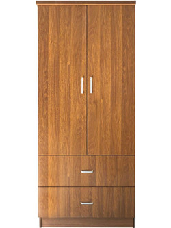 Woodwell Δίφυλλη Ντουλάπα Ρούχων Closet Καρυδί 80x50x180cm Ε8384,3