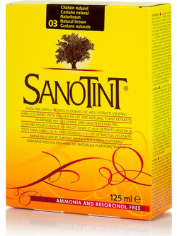 Sanotint Classic 03 Καστανό Φυσικό Φυτική Ημιμόνιμη Βαφή Μαλλιών Χωρίς Αμμωνία 125ml