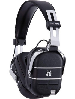 Boss Waza Air Bass Ενσύρματα & Ασύρματα Bluetooth Ακουστικά Studio Over Ear Μαύρα